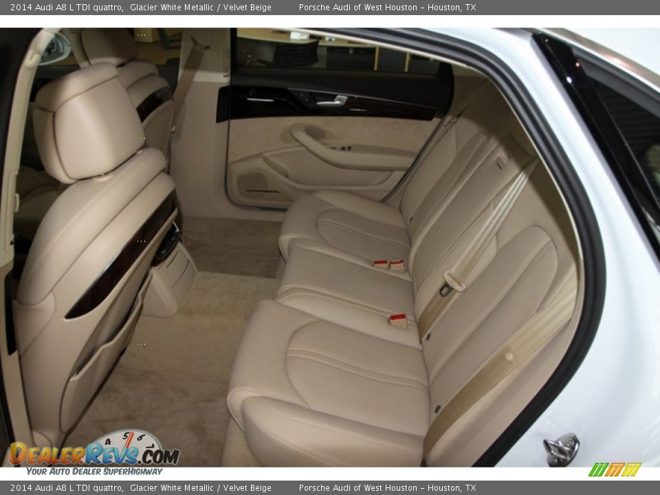 Rear Seat of 2014 Audi A8 L TDI quattro Photo #13