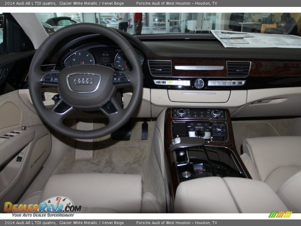 Dashboard of 2014 Audi A8 L TDI quattro Photo #14