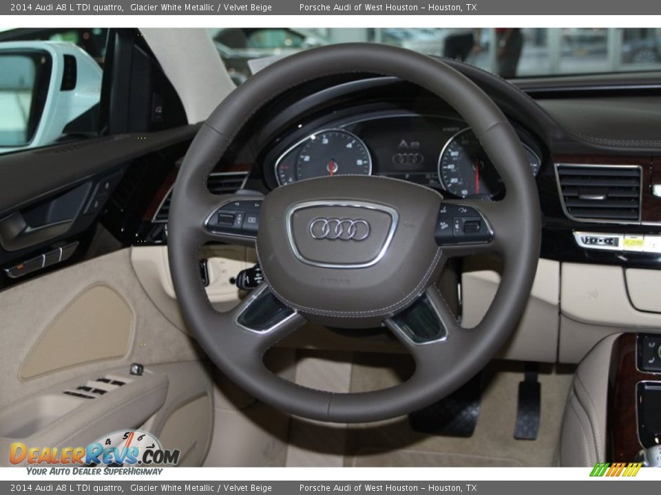 2014 Audi A8 L TDI quattro Steering Wheel Photo #15