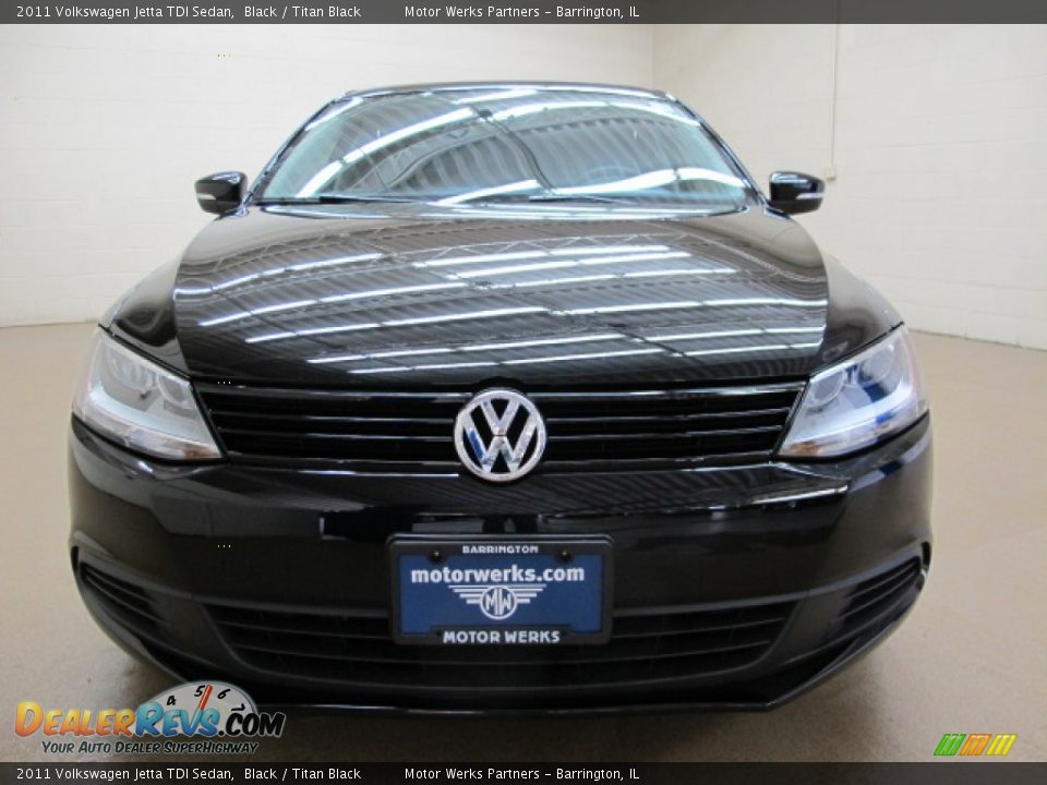 2011 Volkswagen Jetta TDI Sedan Black / Titan Black Photo #2