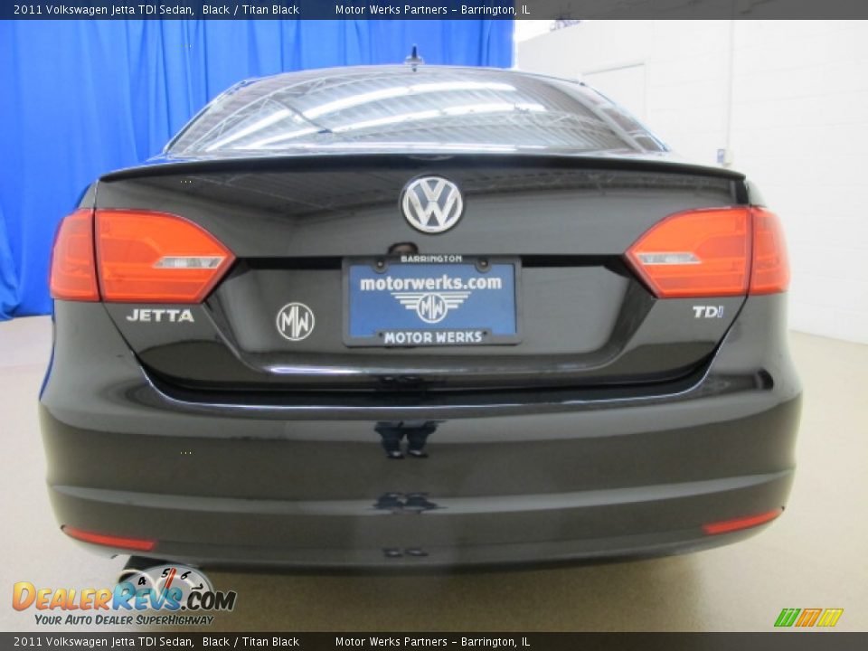 2011 Volkswagen Jetta TDI Sedan Black / Titan Black Photo #6