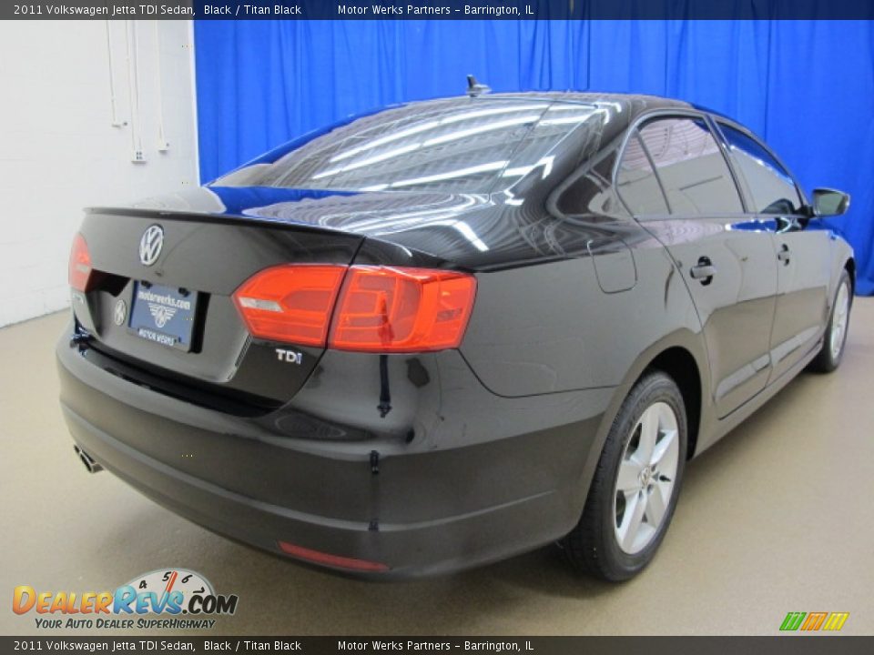 2011 Volkswagen Jetta TDI Sedan Black / Titan Black Photo #7