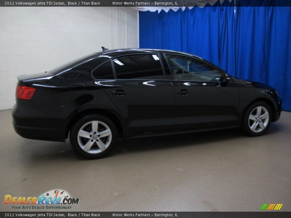 2011 Volkswagen Jetta TDI Sedan Black / Titan Black Photo #8