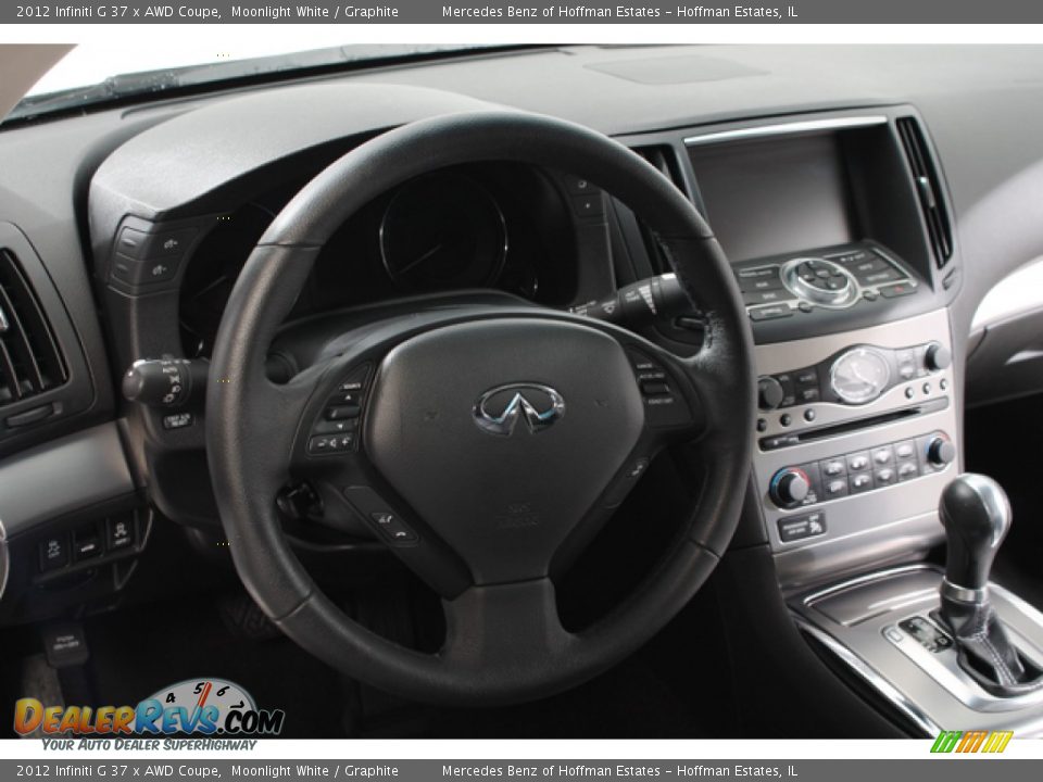 2012 Infiniti G 37 x AWD Coupe Moonlight White / Graphite Photo #7
