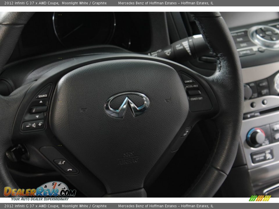 2012 Infiniti G 37 x AWD Coupe Moonlight White / Graphite Photo #8
