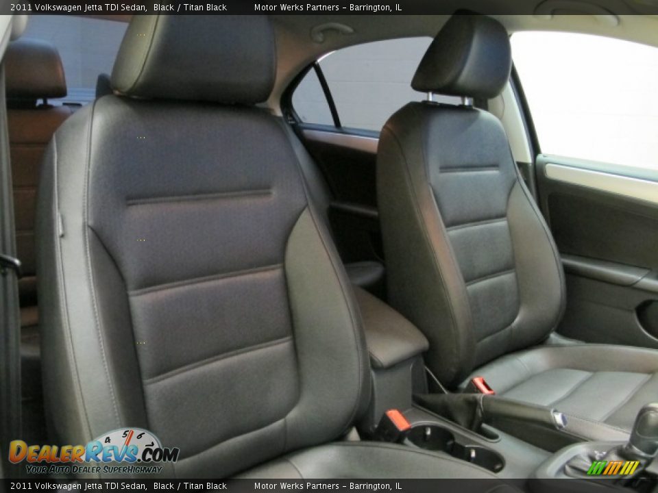 2011 Volkswagen Jetta TDI Sedan Black / Titan Black Photo #22