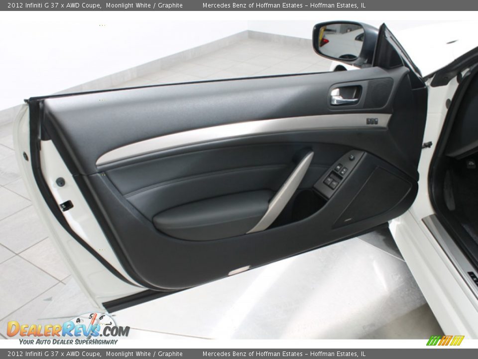 2012 Infiniti G 37 x AWD Coupe Moonlight White / Graphite Photo #14
