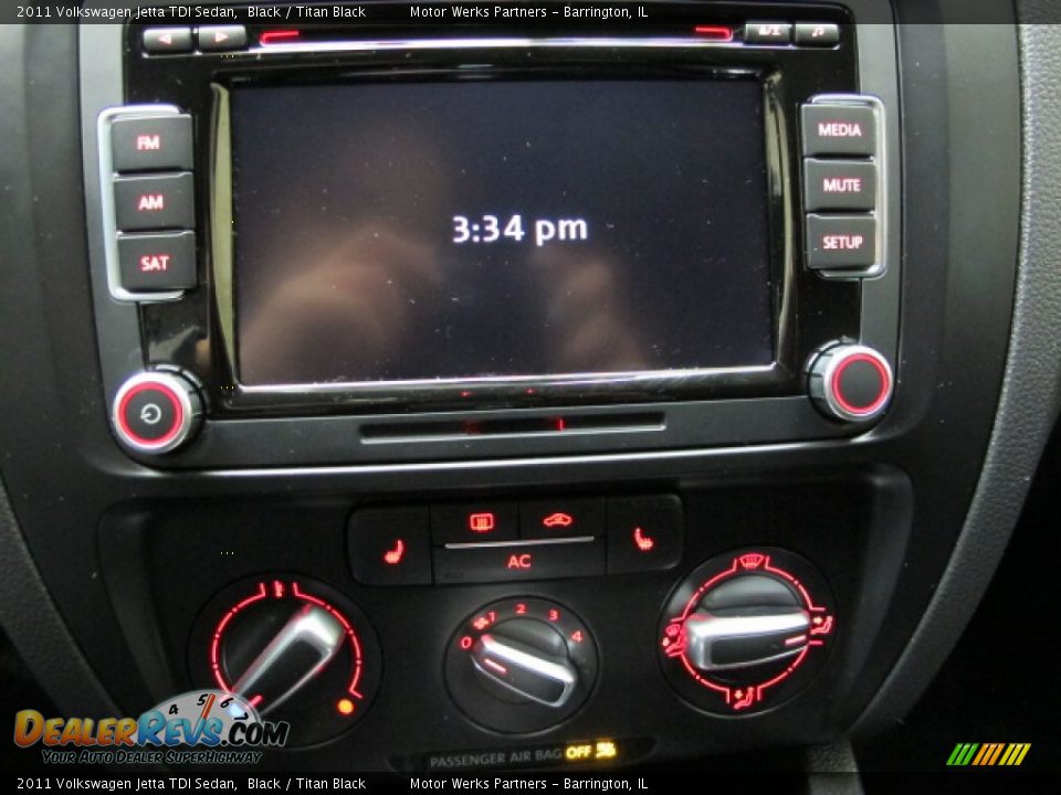 2011 Volkswagen Jetta TDI Sedan Black / Titan Black Photo #27