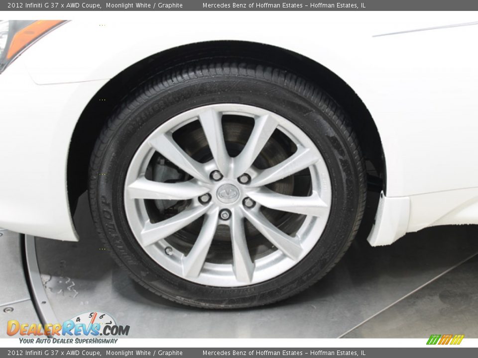 2012 Infiniti G 37 x AWD Coupe Moonlight White / Graphite Photo #26