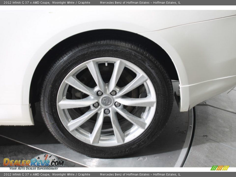 2012 Infiniti G 37 x AWD Coupe Moonlight White / Graphite Photo #27