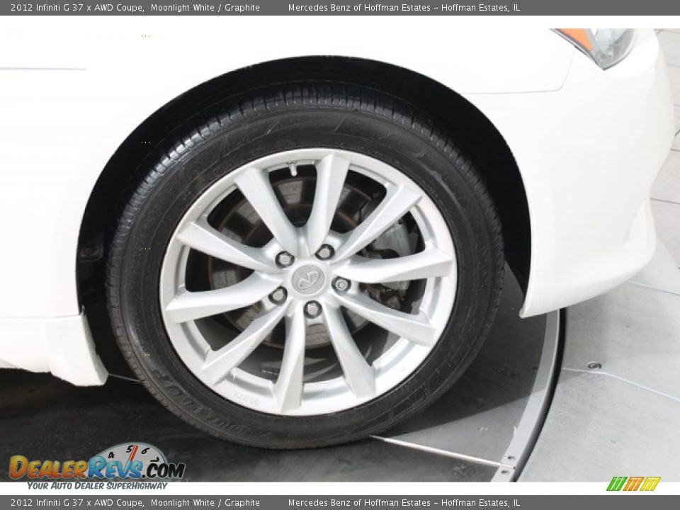 2012 Infiniti G 37 x AWD Coupe Moonlight White / Graphite Photo #28