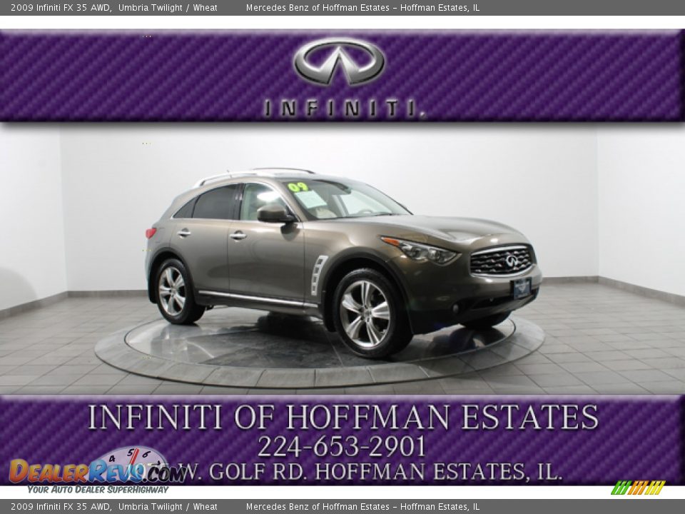 2009 Infiniti FX 35 AWD Umbria Twilight / Wheat Photo #1