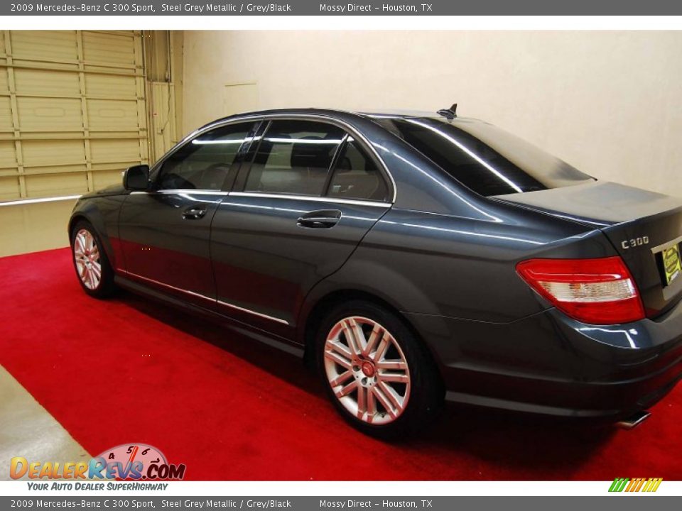 2009 Mercedes-Benz C 300 Sport Steel Grey Metallic / Grey/Black Photo #4
