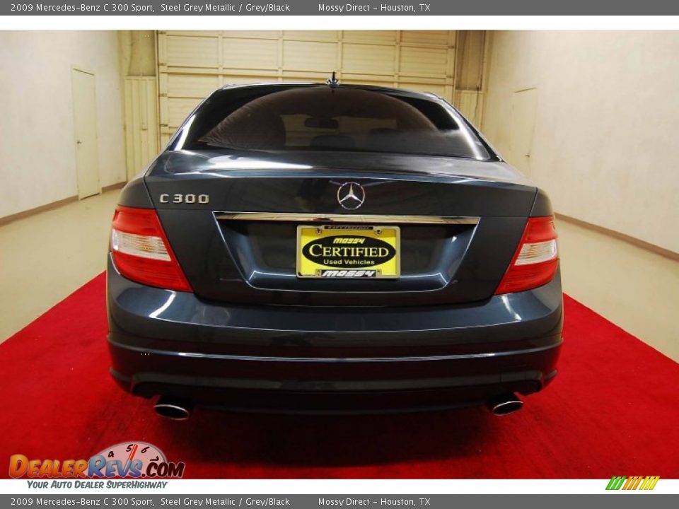 2009 Mercedes-Benz C 300 Sport Steel Grey Metallic / Grey/Black Photo #5