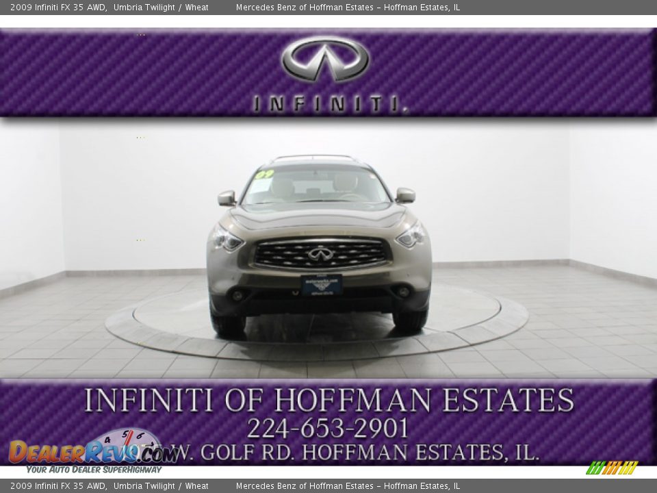 2009 Infiniti FX 35 AWD Umbria Twilight / Wheat Photo #3