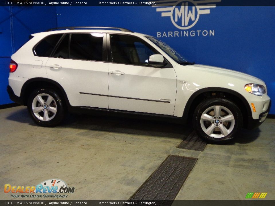 2010 BMW X5 xDrive30i Alpine White / Tobacco Photo #8