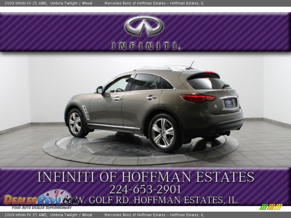 2009 Infiniti FX 35 AWD Umbria Twilight / Wheat Photo #5
