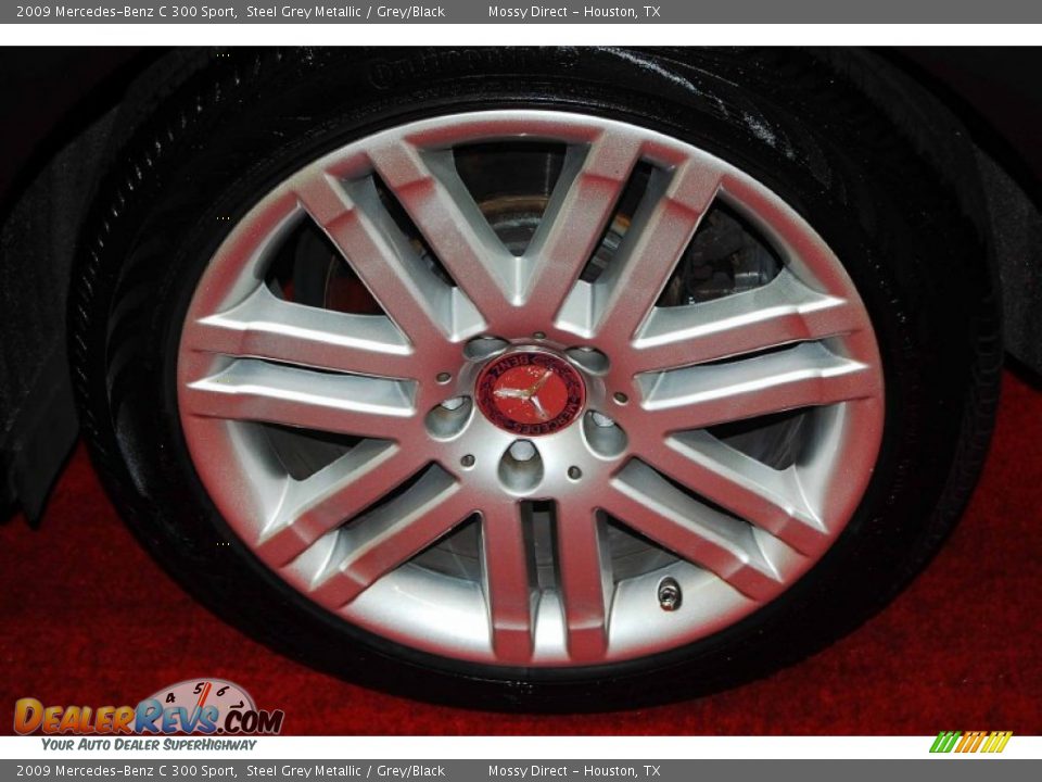 2009 Mercedes-Benz C 300 Sport Steel Grey Metallic / Grey/Black Photo #8