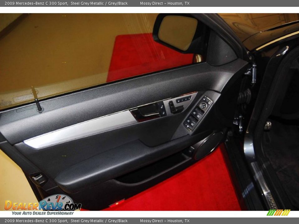 2009 Mercedes-Benz C 300 Sport Steel Grey Metallic / Grey/Black Photo #9