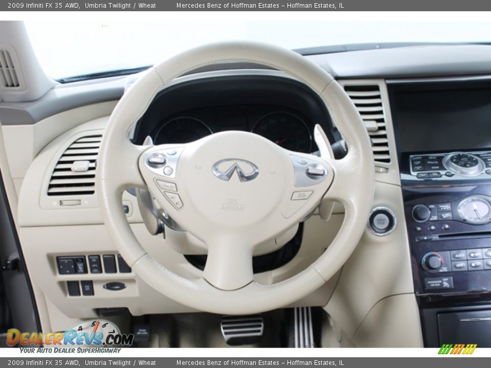2009 Infiniti FX 35 AWD Steering Wheel Photo #7