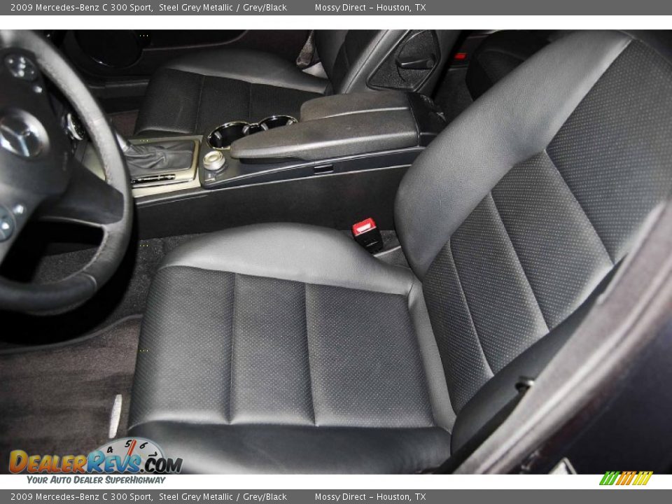 2009 Mercedes-Benz C 300 Sport Steel Grey Metallic / Grey/Black Photo #10