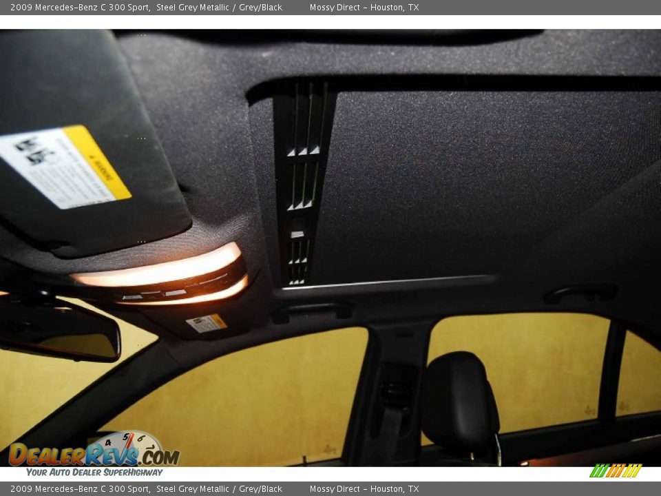 2009 Mercedes-Benz C 300 Sport Steel Grey Metallic / Grey/Black Photo #12