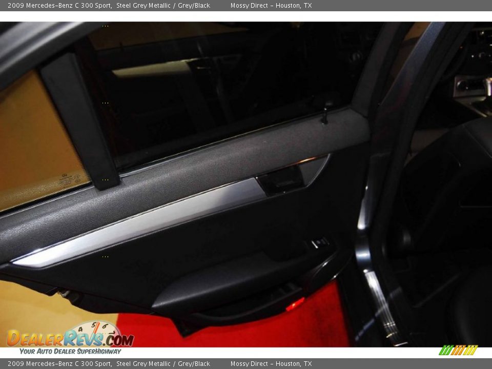 2009 Mercedes-Benz C 300 Sport Steel Grey Metallic / Grey/Black Photo #14