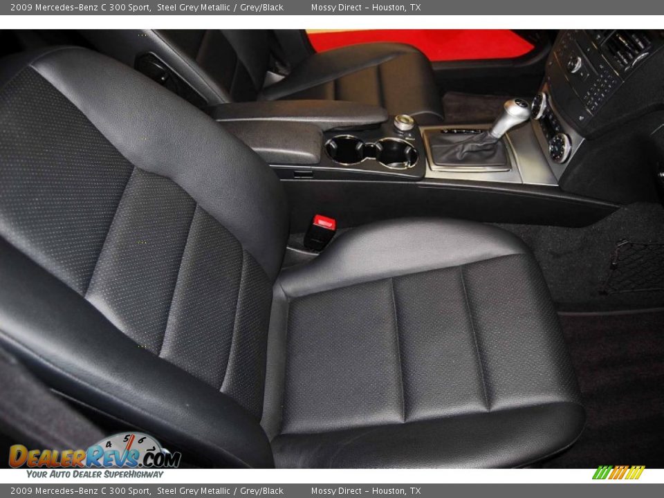 2009 Mercedes-Benz C 300 Sport Steel Grey Metallic / Grey/Black Photo #20