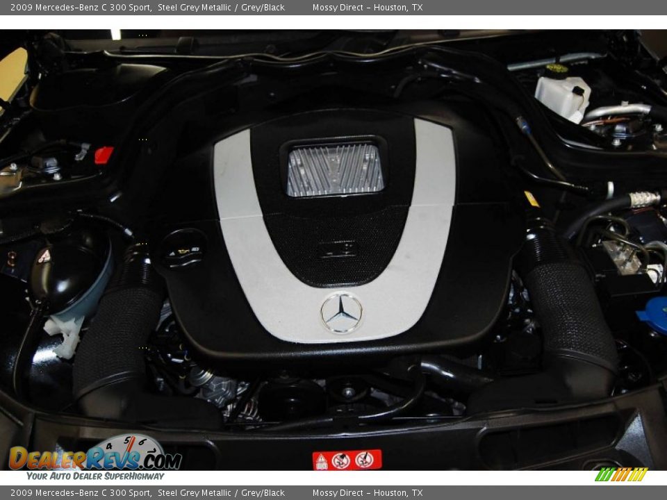 2009 Mercedes-Benz C 300 Sport Steel Grey Metallic / Grey/Black Photo #26