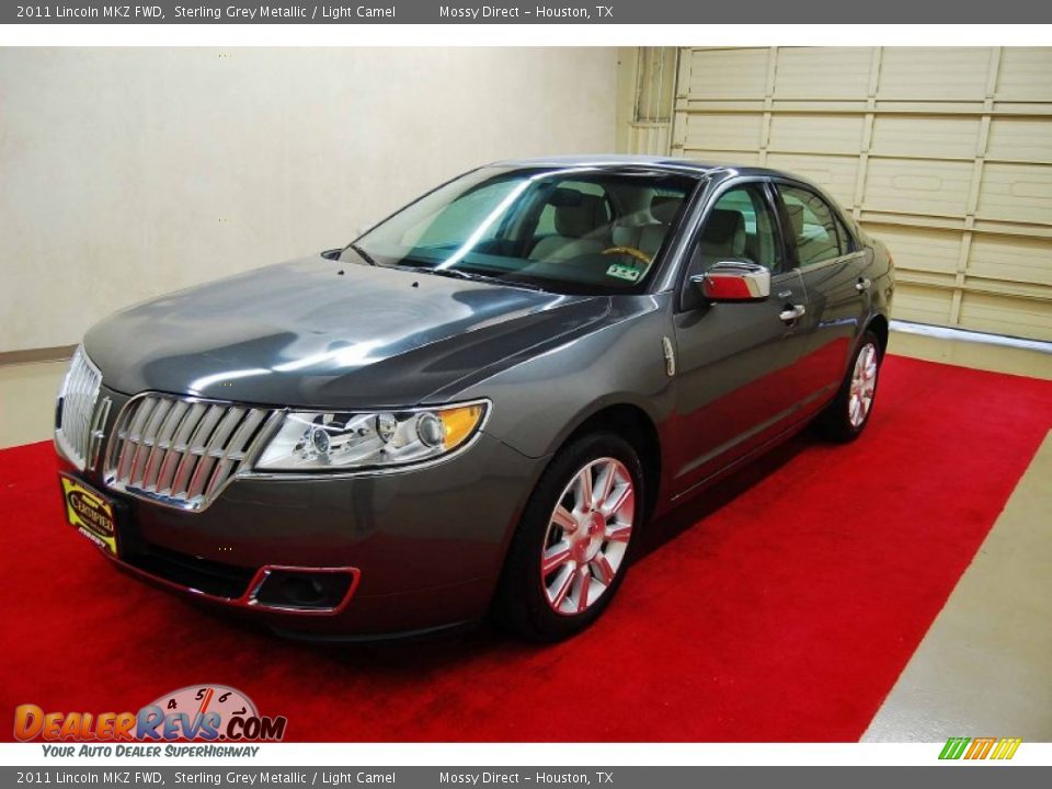 2011 Lincoln MKZ FWD Sterling Grey Metallic / Light Camel Photo #3