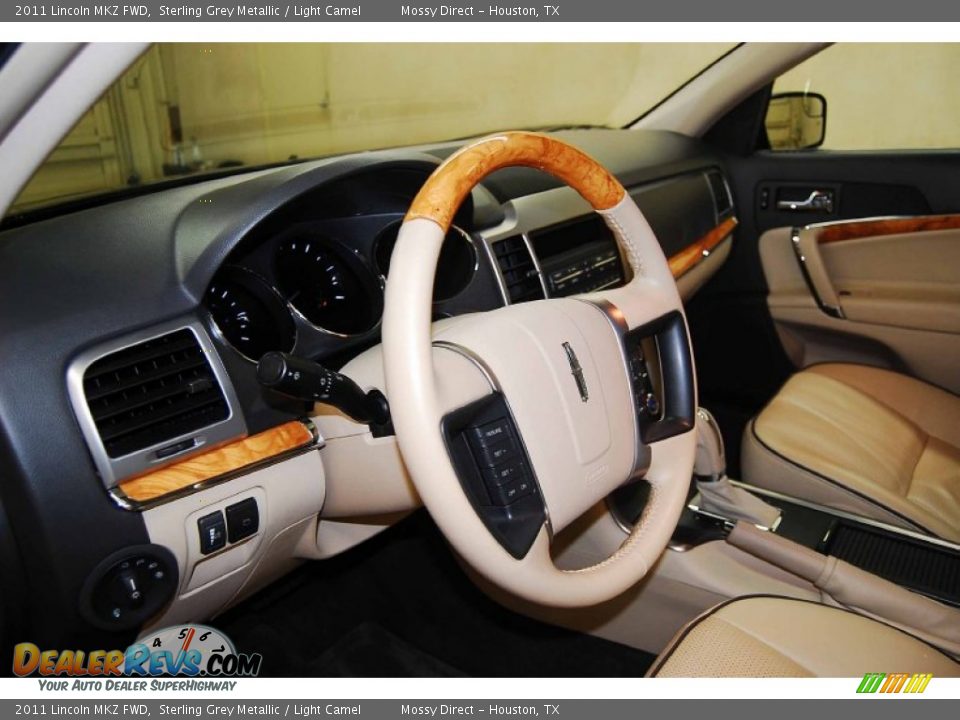 2011 Lincoln MKZ FWD Sterling Grey Metallic / Light Camel Photo #11