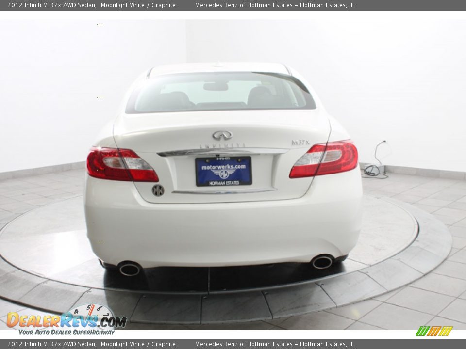 2012 Infiniti M 37x AWD Sedan Moonlight White / Graphite Photo #4