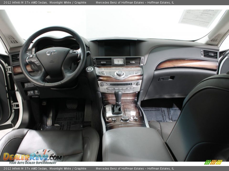 2012 Infiniti M 37x AWD Sedan Moonlight White / Graphite Photo #6