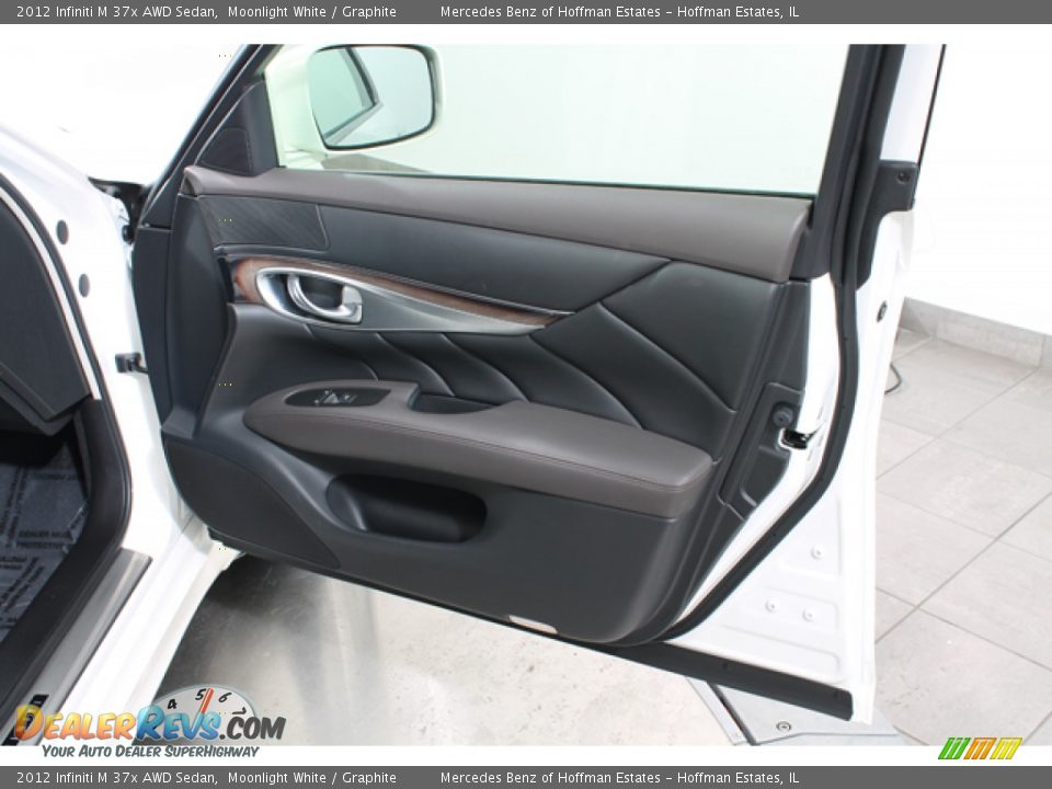 2012 Infiniti M 37x AWD Sedan Moonlight White / Graphite Photo #13