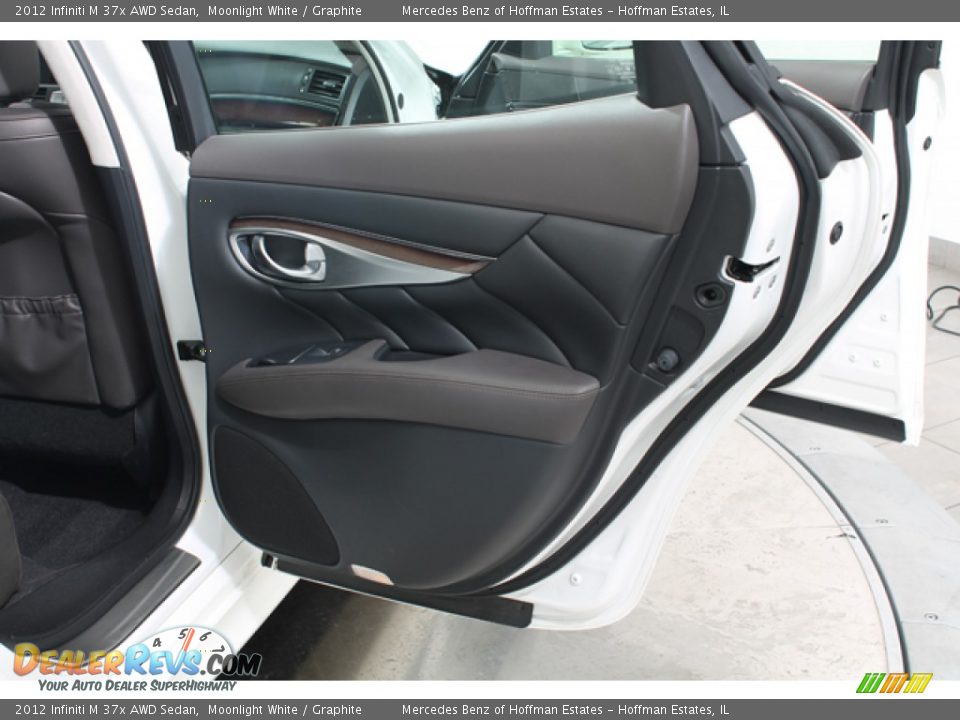 2012 Infiniti M 37x AWD Sedan Moonlight White / Graphite Photo #14