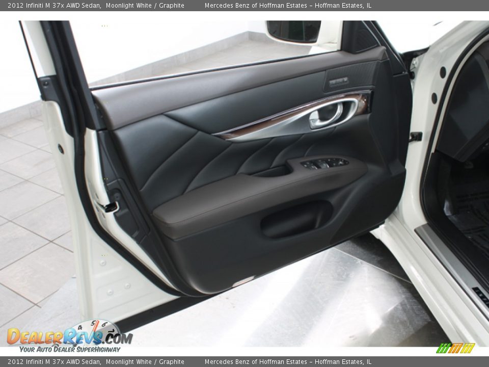 2012 Infiniti M 37x AWD Sedan Moonlight White / Graphite Photo #16