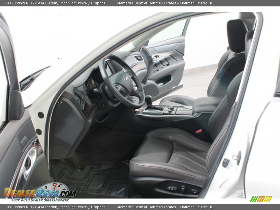 2012 Infiniti M 37x AWD Sedan Moonlight White / Graphite Photo #18