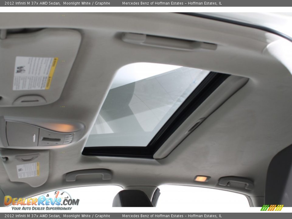 2012 Infiniti M 37x AWD Sedan Moonlight White / Graphite Photo #24