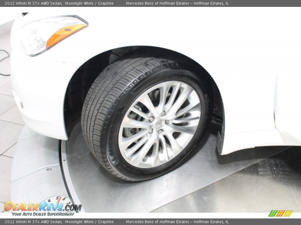 2012 Infiniti M 37x AWD Sedan Moonlight White / Graphite Photo #27