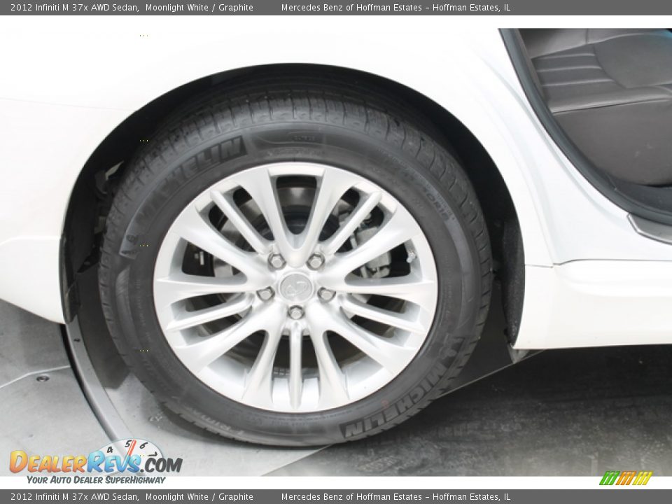 2012 Infiniti M 37x AWD Sedan Moonlight White / Graphite Photo #29