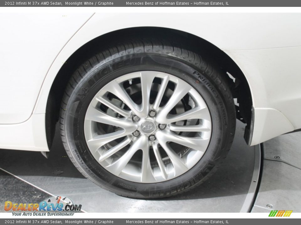 2012 Infiniti M 37x AWD Sedan Moonlight White / Graphite Photo #30