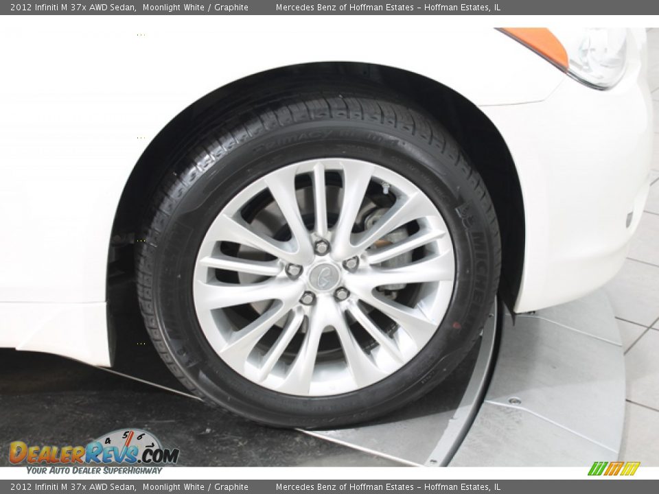 2012 Infiniti M 37x AWD Sedan Moonlight White / Graphite Photo #31