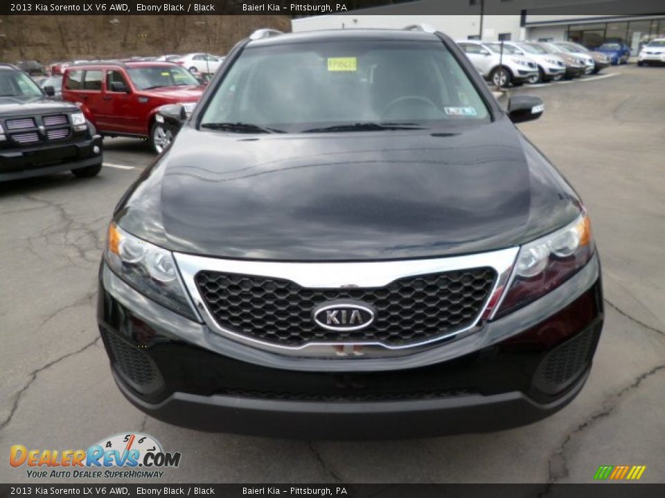 2013 Kia Sorento LX V6 AWD Ebony Black / Black Photo #2