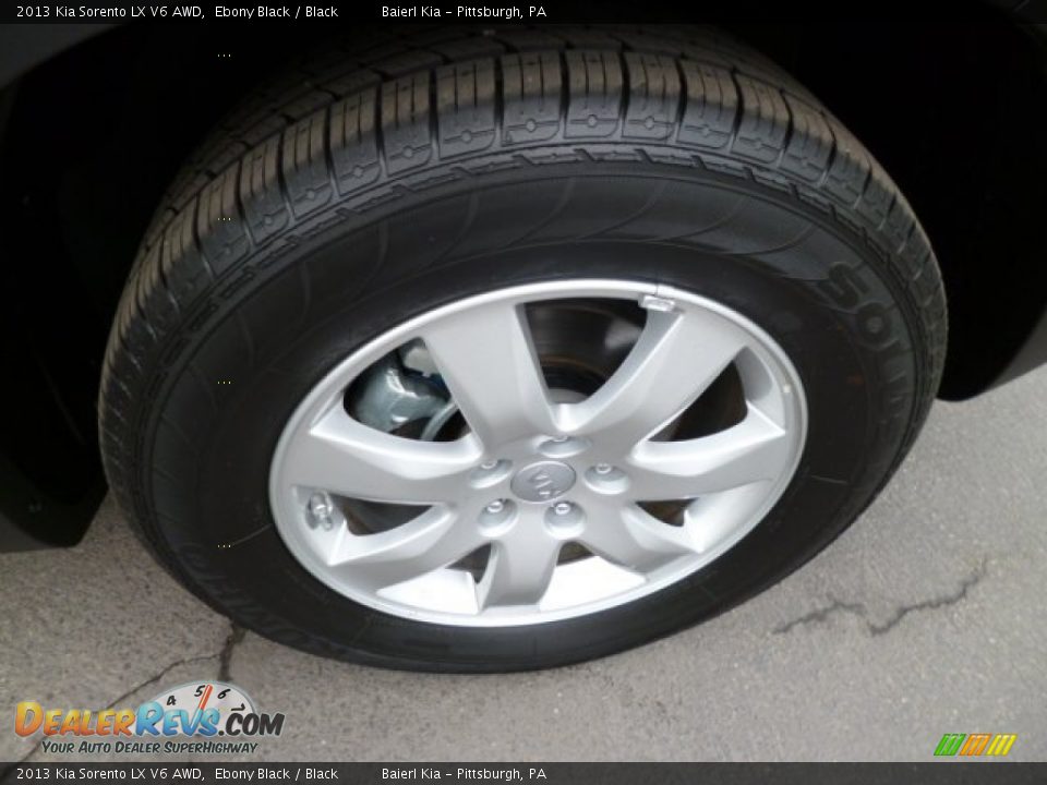 2013 Kia Sorento LX V6 AWD Ebony Black / Black Photo #9