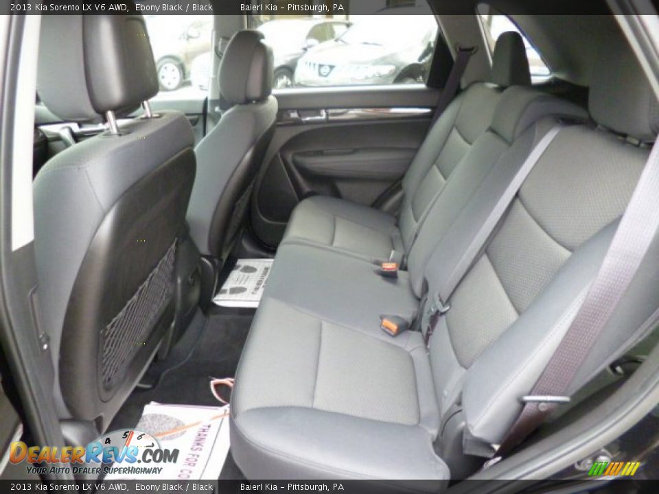 Rear Seat of 2013 Kia Sorento LX V6 AWD Photo #14