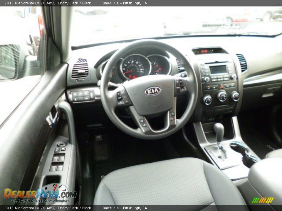 2013 Kia Sorento LX V6 AWD Ebony Black / Black Photo #15