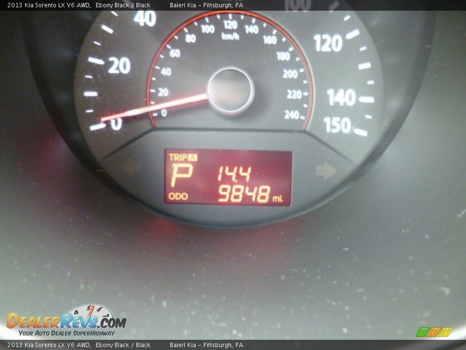 2013 Kia Sorento LX V6 AWD Ebony Black / Black Photo #20