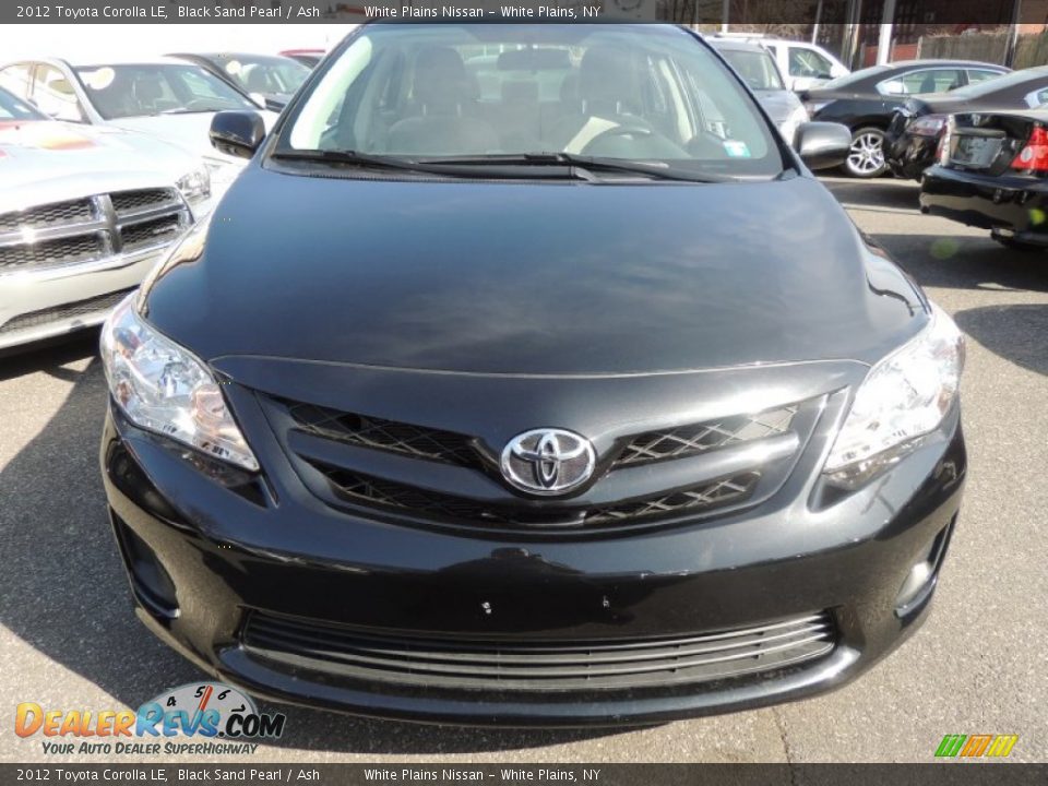 2012 Toyota Corolla LE Black Sand Pearl / Ash Photo #1