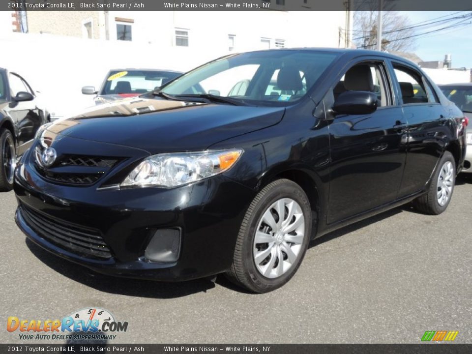 2012 Toyota Corolla LE Black Sand Pearl / Ash Photo #2