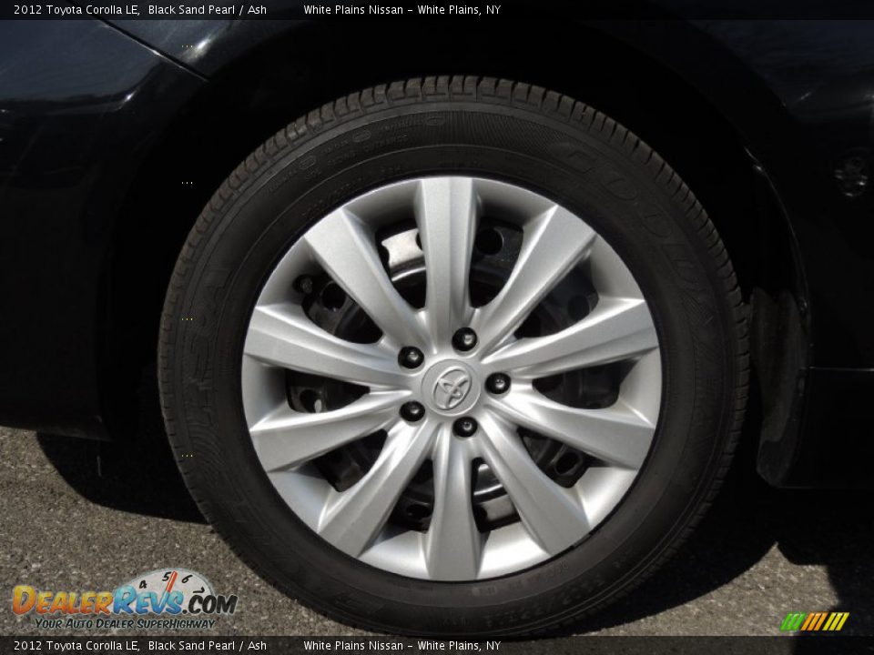 2012 Toyota Corolla LE Black Sand Pearl / Ash Photo #3